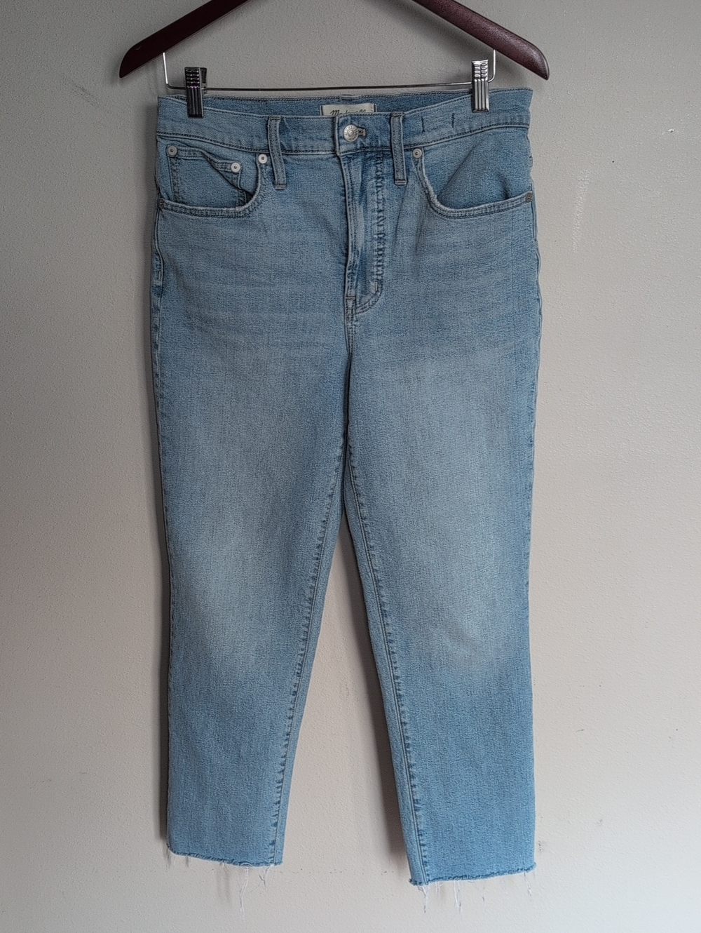 Madewell The Perfect Vintage Jean Light Blue High-Rise Straight Jeans - Picture 2 of 12